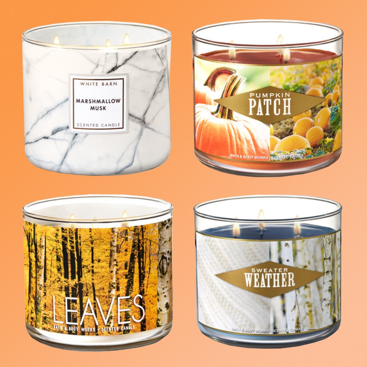 Bath and body works hot sale fall candles