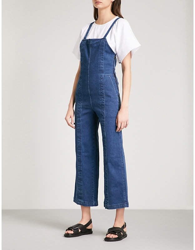 Apiece Apart Carmen Wide-Leg Denim Jumpsuit