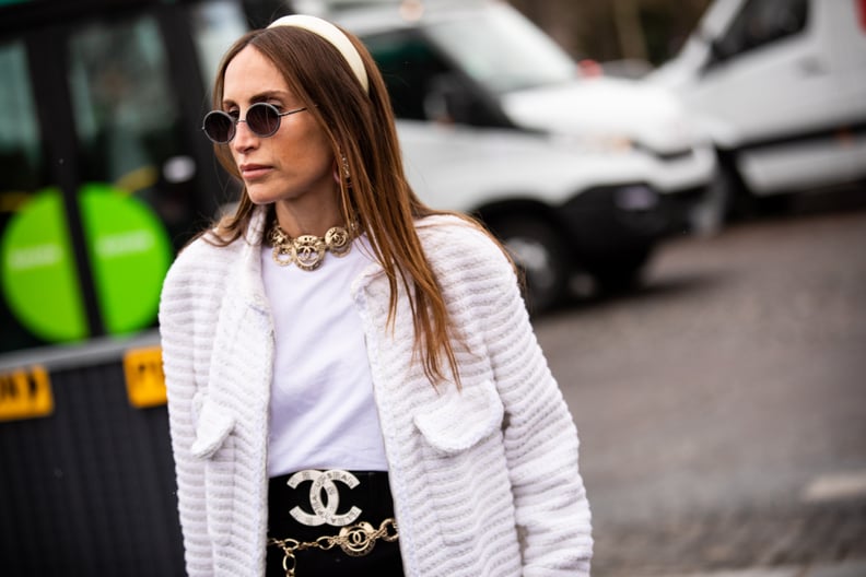 Trend Inspiration: White Headband and Straight Hair