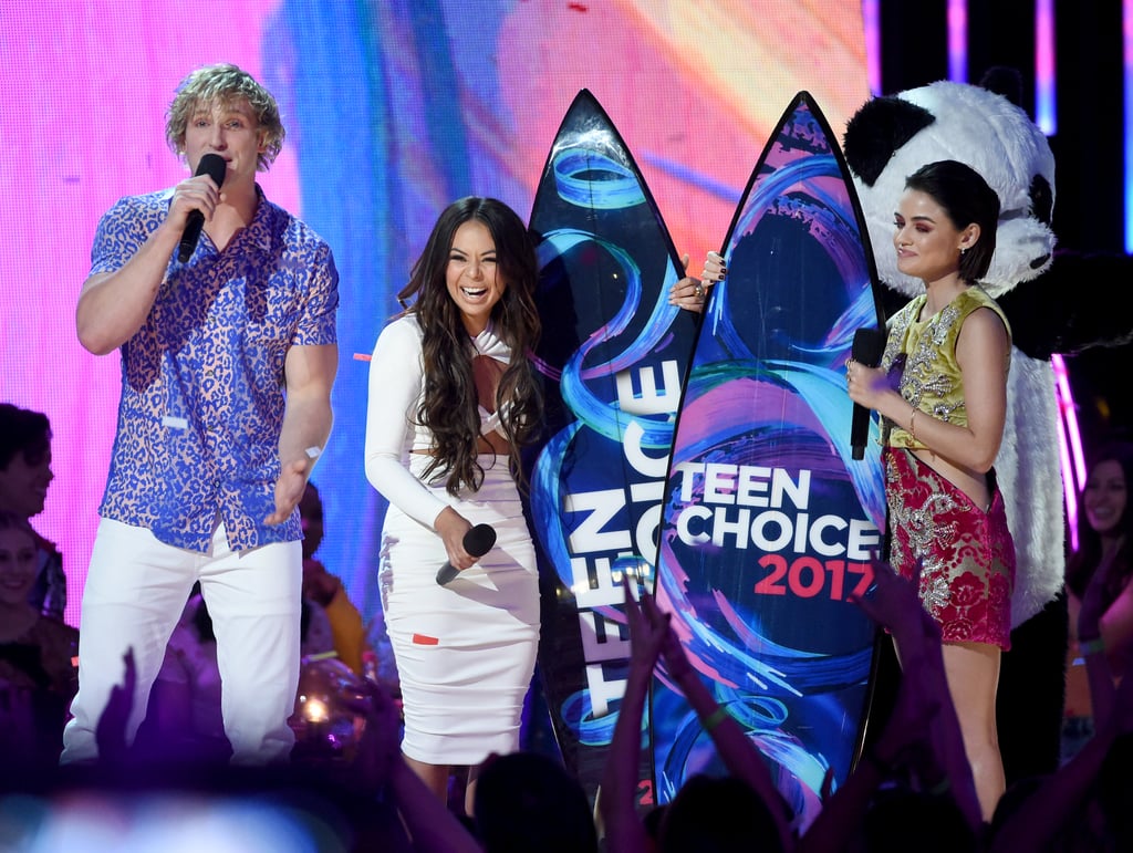 Logan Paul, Janel Parrish, and Lucy Hale