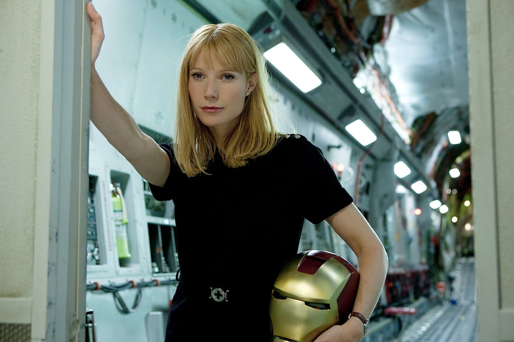 Pepper Potts deals with Tony's shenanigans looking as flawless as always in Iron Man 2.