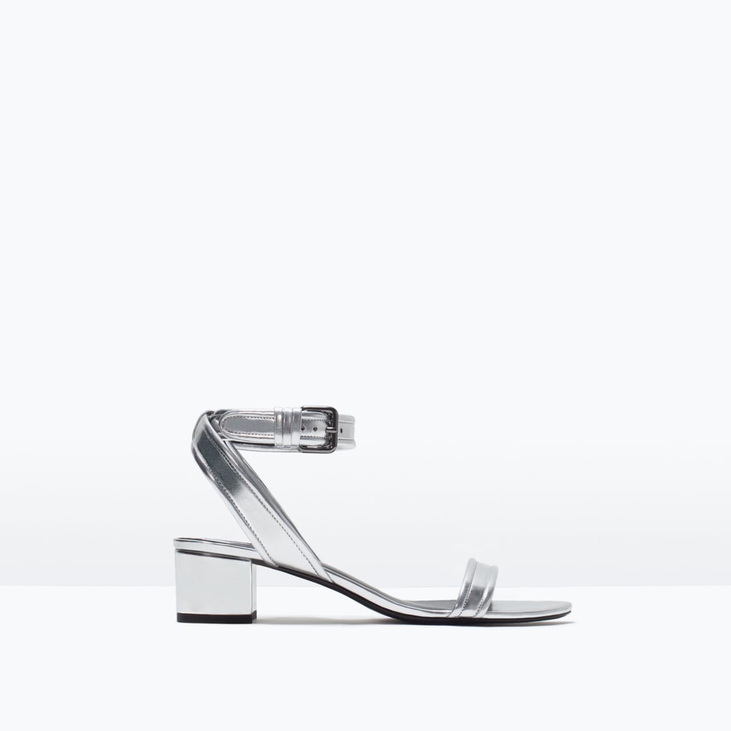 Zara Block Heel Ankle-Strap Sandals ($60)