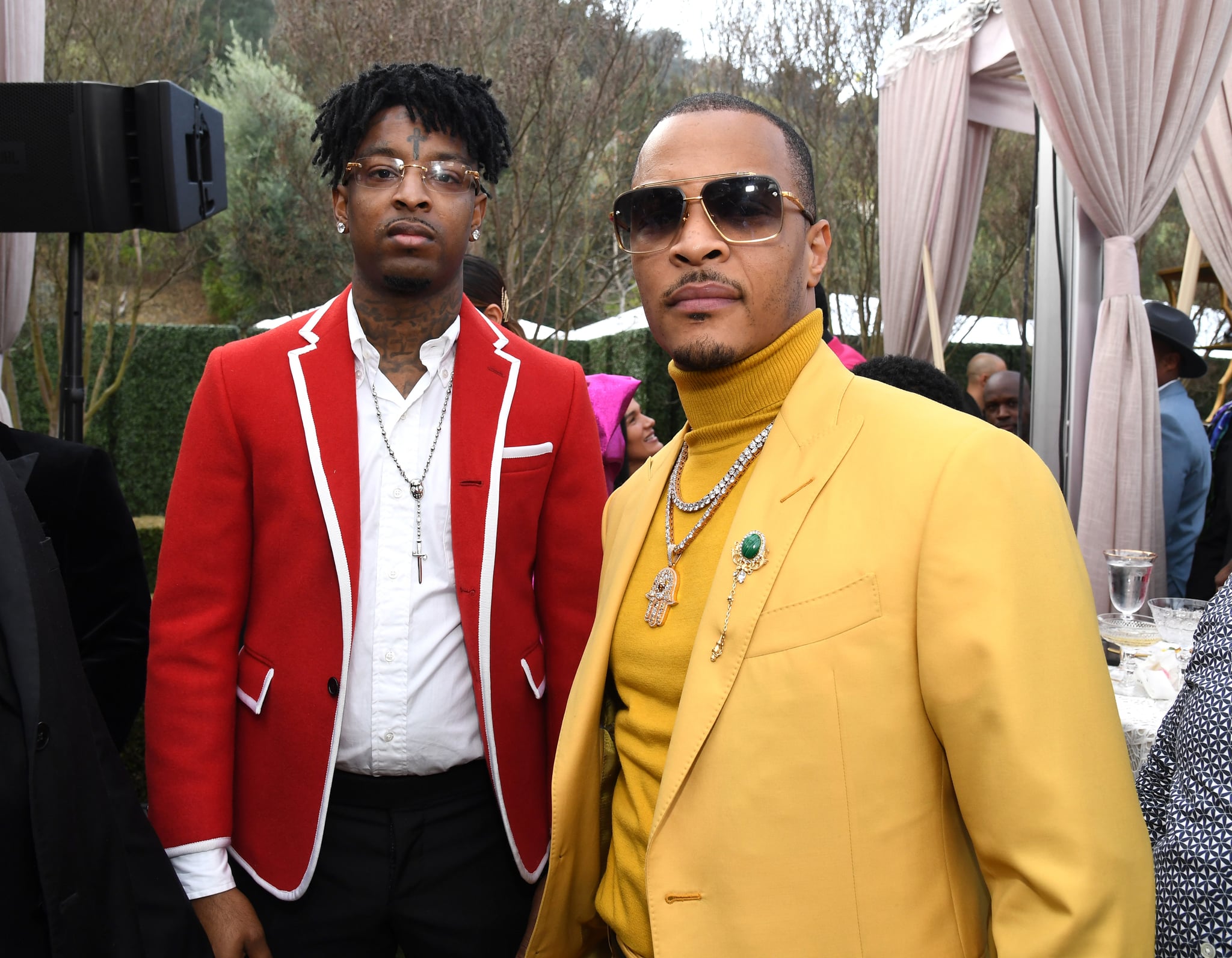 21 Savage and T.I. at the 2020 Roc Nation Brunch in LA, Seeing Stars!  Beyoncé and JAY-Z's Roc Nation Brunch Brings Out Some of Music's Finest