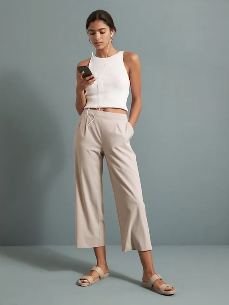 Flyweight Wide-Leg Cropped Pants with Core Temp Technology