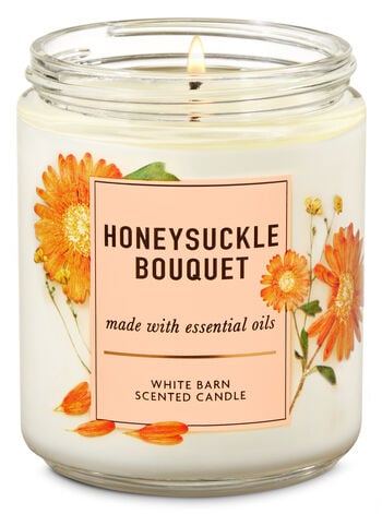 Honeysuckle Bouquet Single Wick Candle