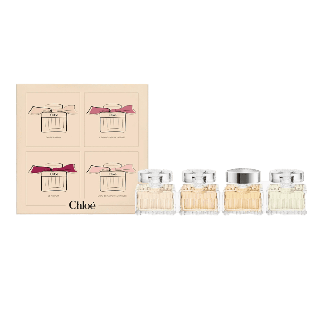 Chloé Signature Fragrance Minis Set ($70)
People have praised this Chloé set as a year-round essential. All four scents — the original Eau de Parfum, Eau de Parfum Lumineuse, Eau de Parfum Intense, and Parfum — are powerful and seductive no matter the season.