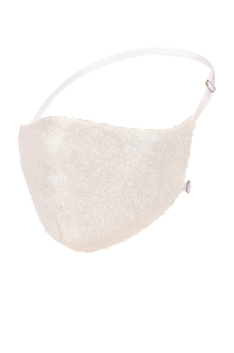 Katie May Disco Ball Face Mask in Ivory