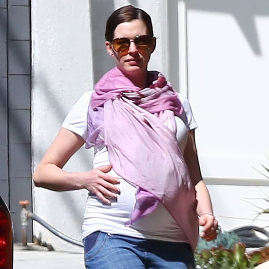 Pregnant Anne Hathaway Out in LA March 2016