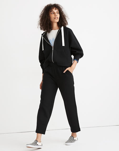 MWL Ribbed Seamed Sweatpants and Ribbed Cocoon Hoodie Sweatshirt