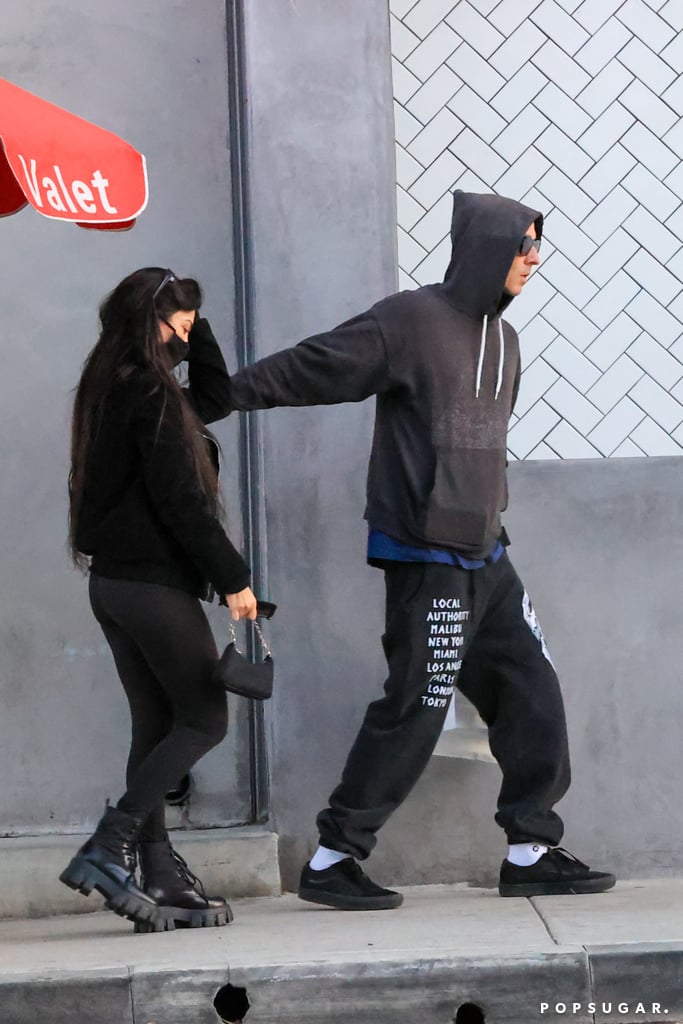 Kourtney Kardashian Cuddles Up to Travis Barker in LA | POPSUGAR Celebrity