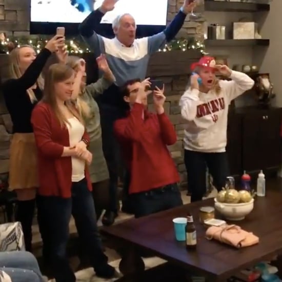 Family Tries to Get Kids' Attention For Holiday Photo