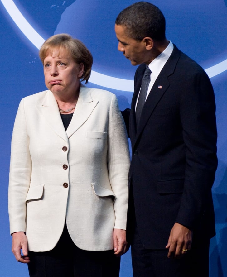 President Obama and German Chancellor Angela Merkel at the ...