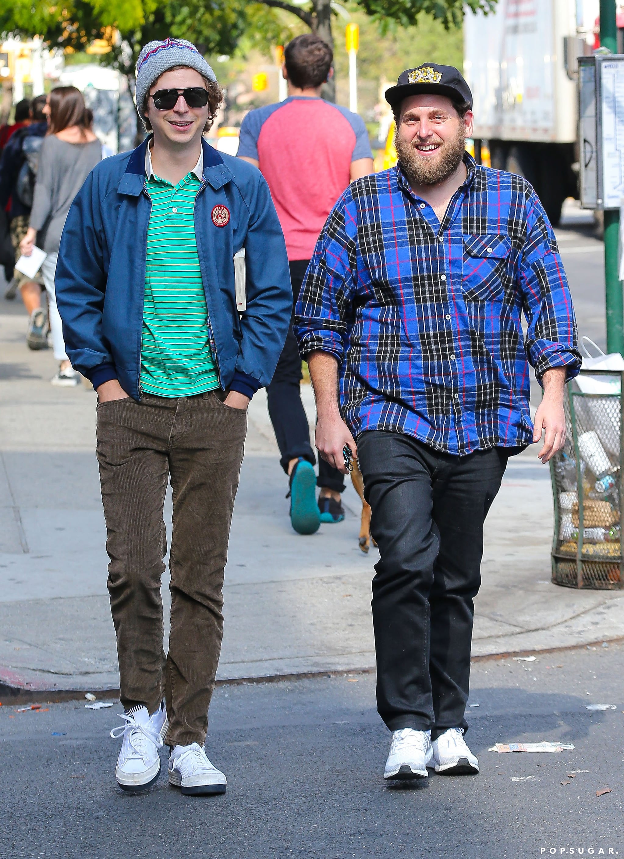 Jonah Hill And Michael Cera Out In Nyc September 2016 Popsugar Celebrity