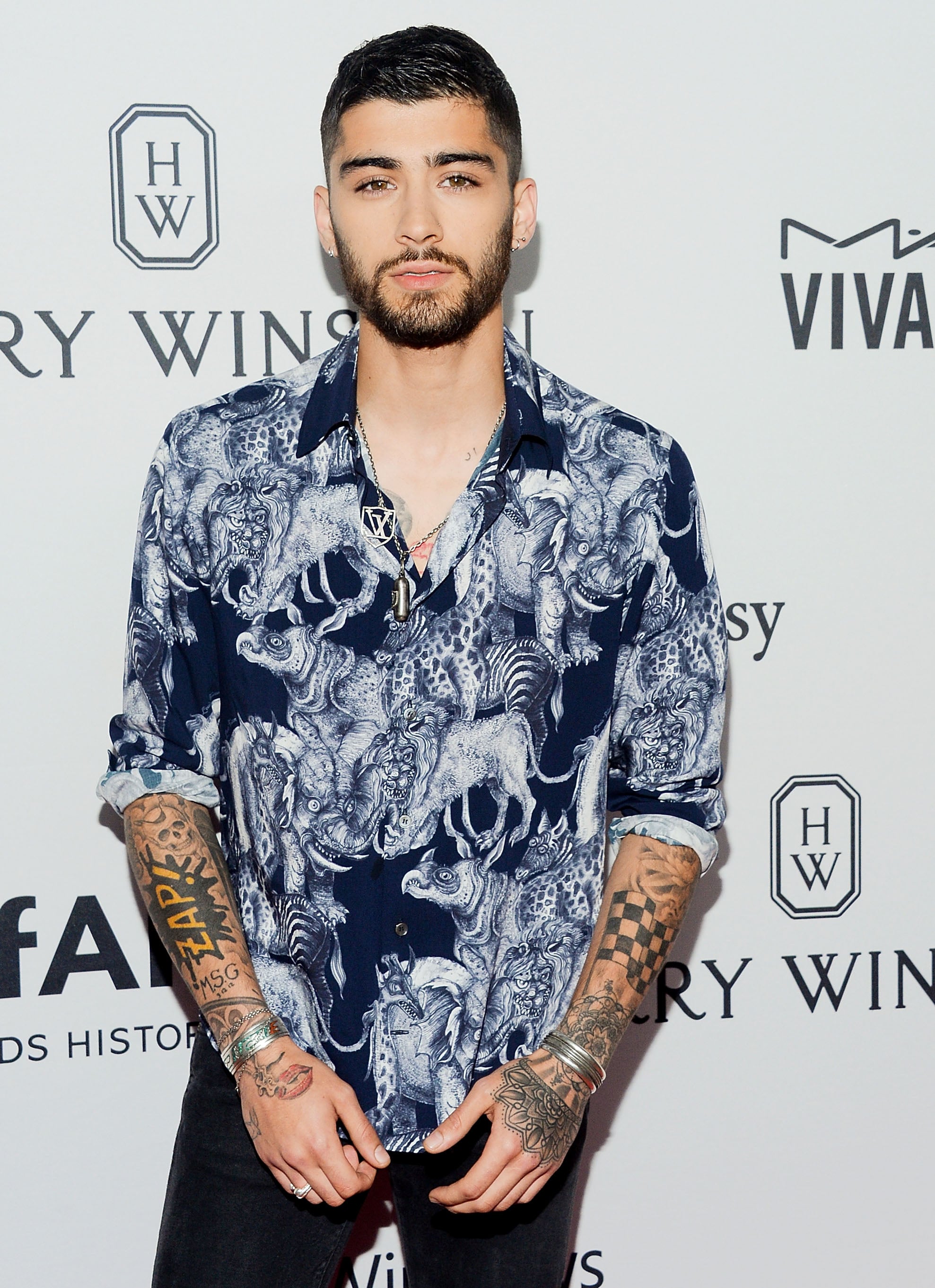 Zayn Malik at amfAR Gala June 2016 POPSUGAR Celebrity