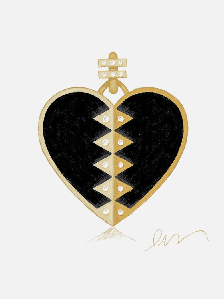 Harwell Godfrey Black Onyx Heart to Benefit NAACP