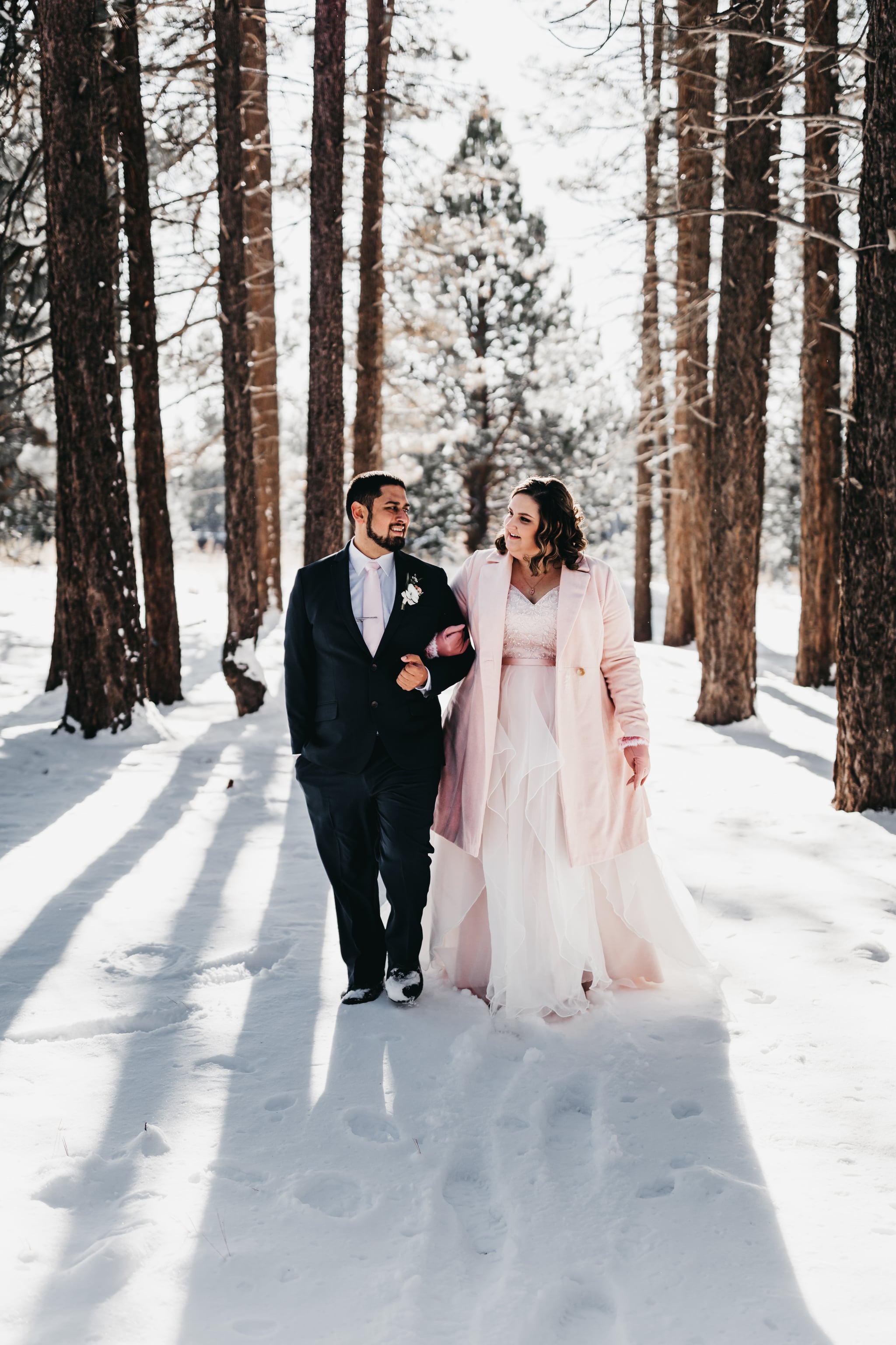 Outdoor winter 2024 wedding attire