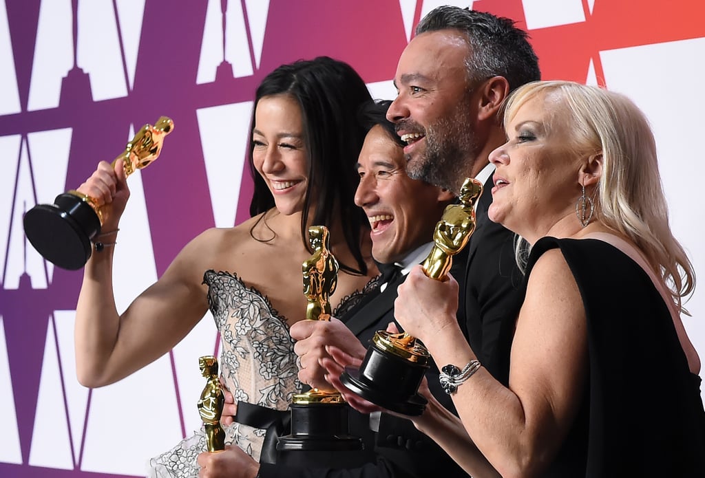 Pictured: Elizabeth Chai Vasarhelyi, Jimmy Chin, Evan Hayes, and Shannon Dill