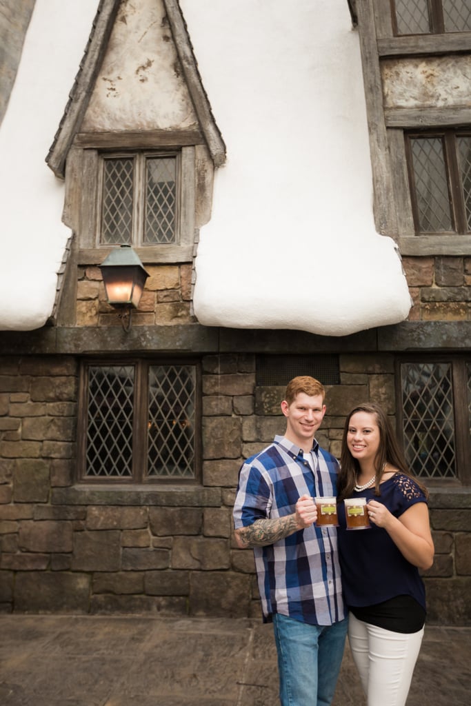 Engagement Photos at the Wizarding World of Harry Potter
