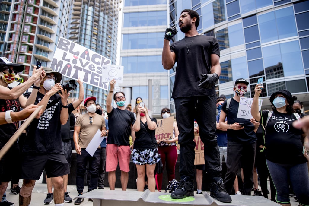 Michael B. Jordan Speaks at Black Lives Matter March in LA