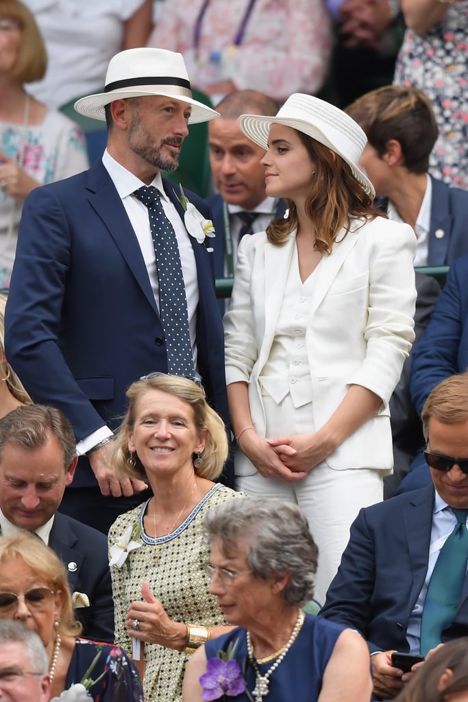 Emma Watson Ralph Lauren Wimbledon Outfit 2018 Popsugar Fashion Australia Photo 13