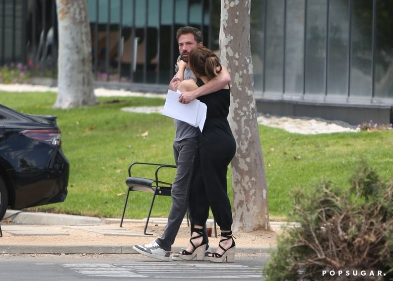 Jennifer Lopez and Ben Affleck in Santa Monica