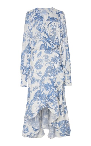 Oscar De La Renta Long Sleeve Cocktail Dress