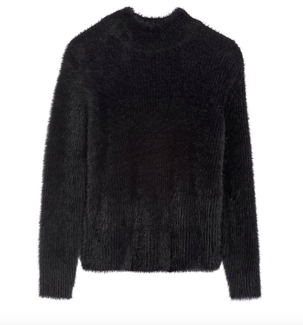Cropped Fuzzy Sweater