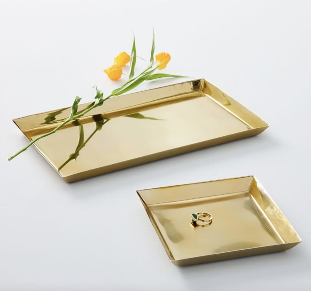 West Elm Foundations Brass Tray Best Gold Gifts for Women POPSUGAR