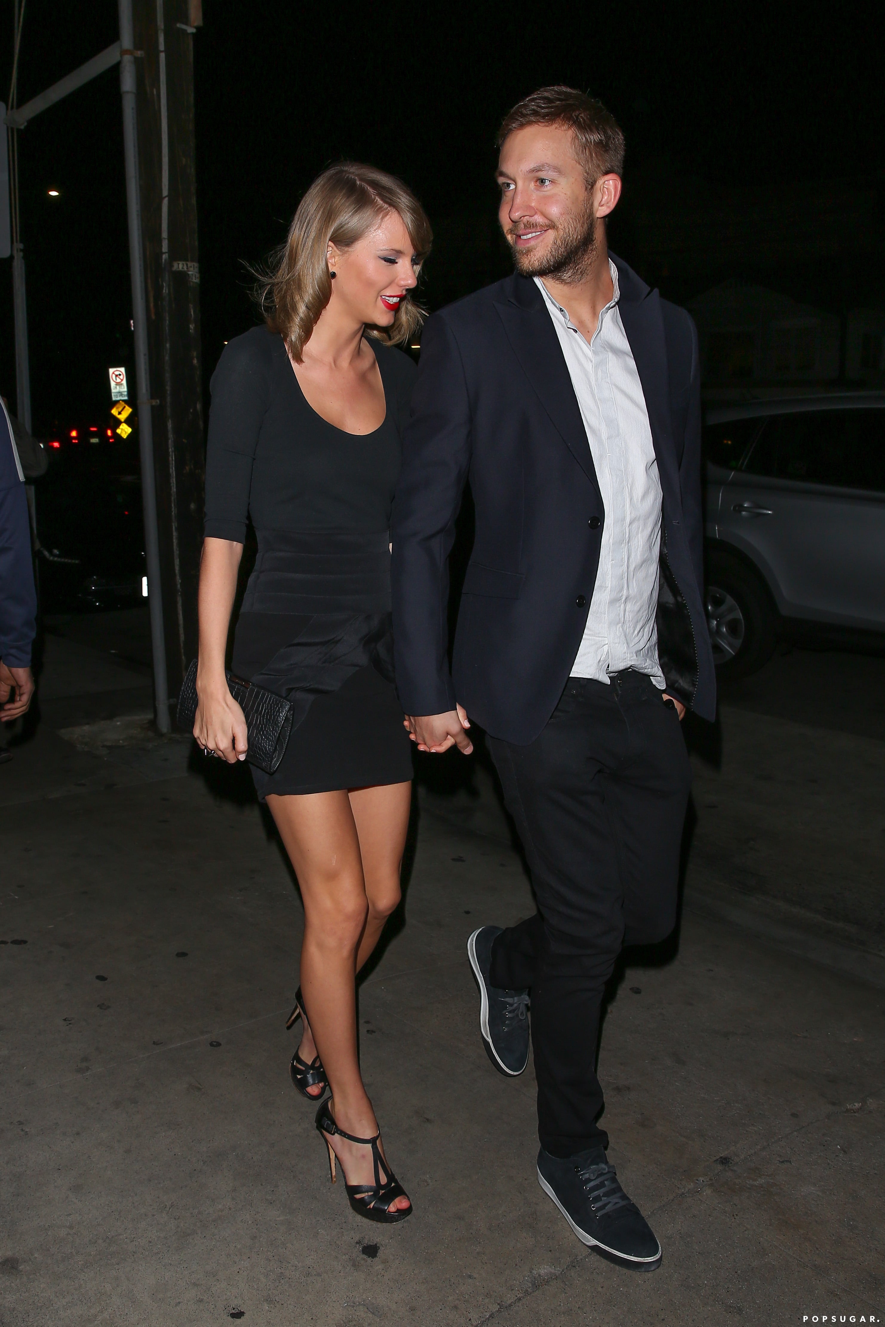 Taylor Swift and Calvin Harris at Gjelina POPSUGAR Celebrity