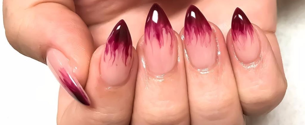Blood-Inspired Halloween Nail Art