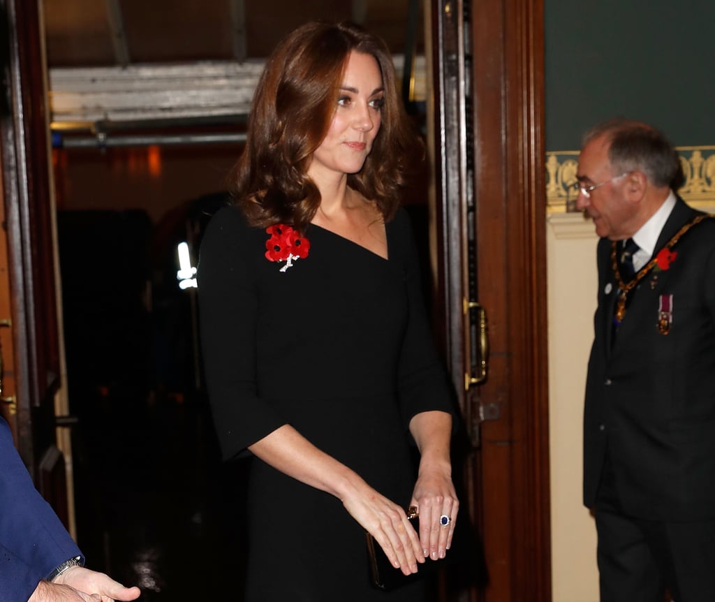 Kate Middleton Black Roland Mouret Dress November 2018
