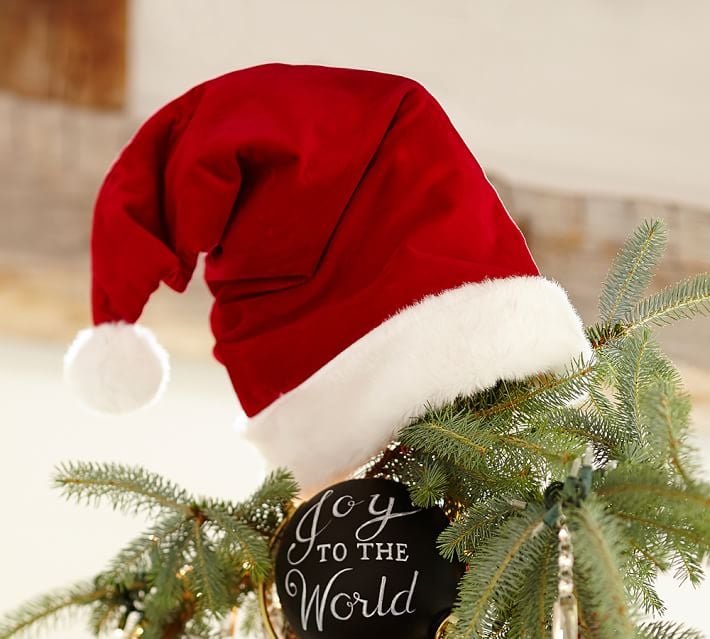 2 Pack Santa & Felt Elf Hat Set Jingle Bells Xmas Holiday Party Costume Favors Gifts Christmas Tree Hat 