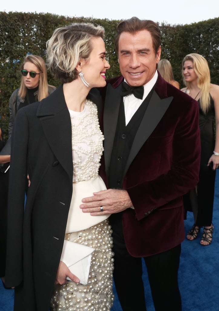 Pictured: John Travolta and Sarah Paulson