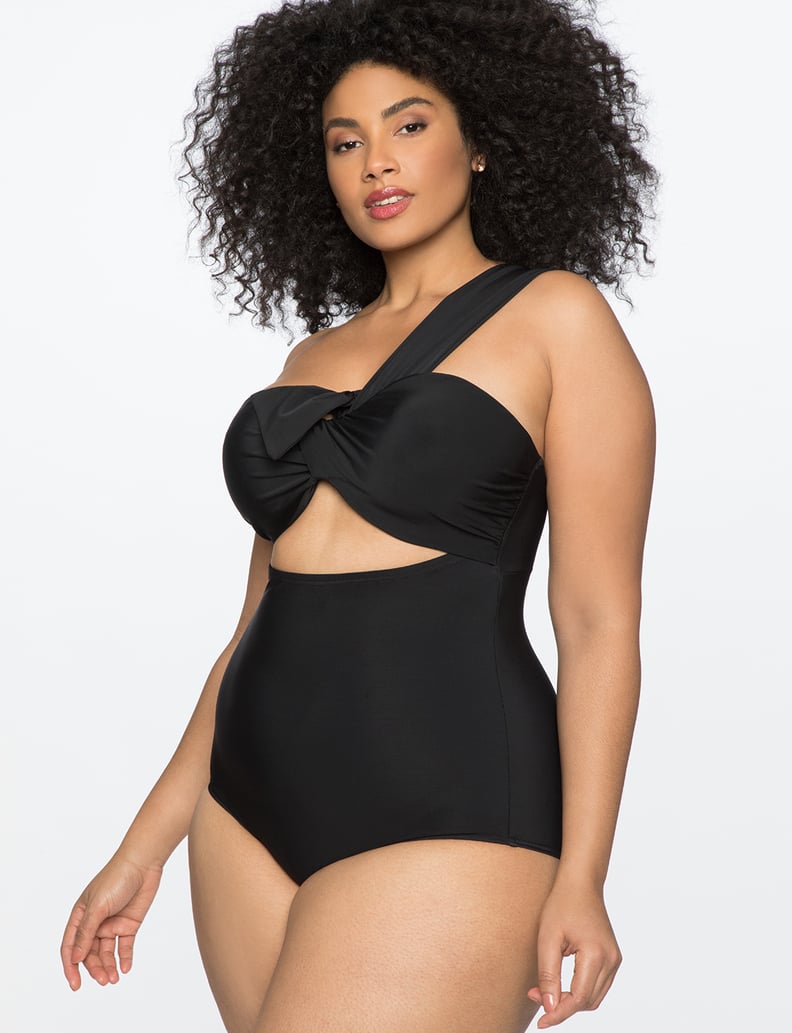 ELOQUII One Shoulder Swimsuit