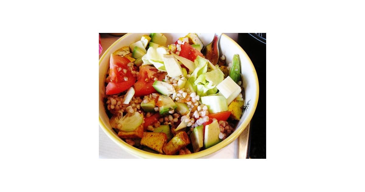 Baked Tofu and Buckwheat Spring Salad Vegan Meals Offering Complete