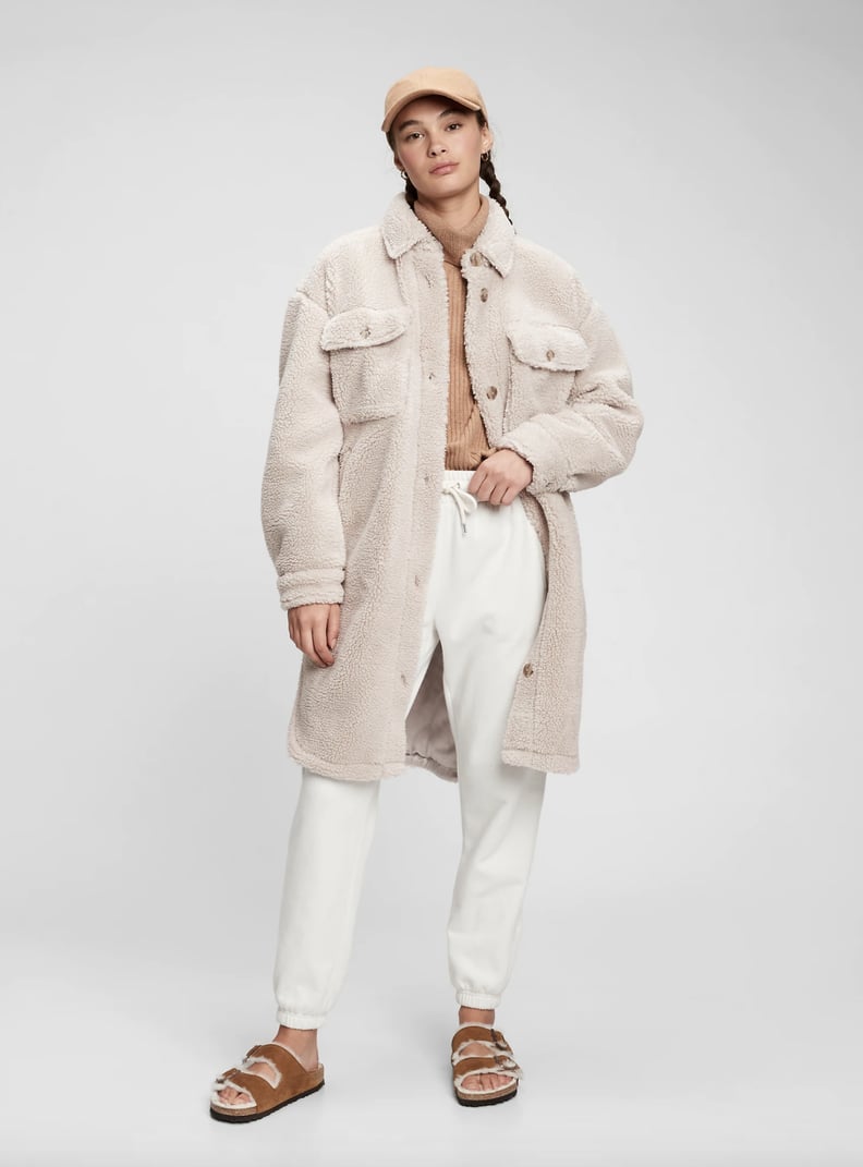 Gap Oversized Sherpa Shirt Jacket