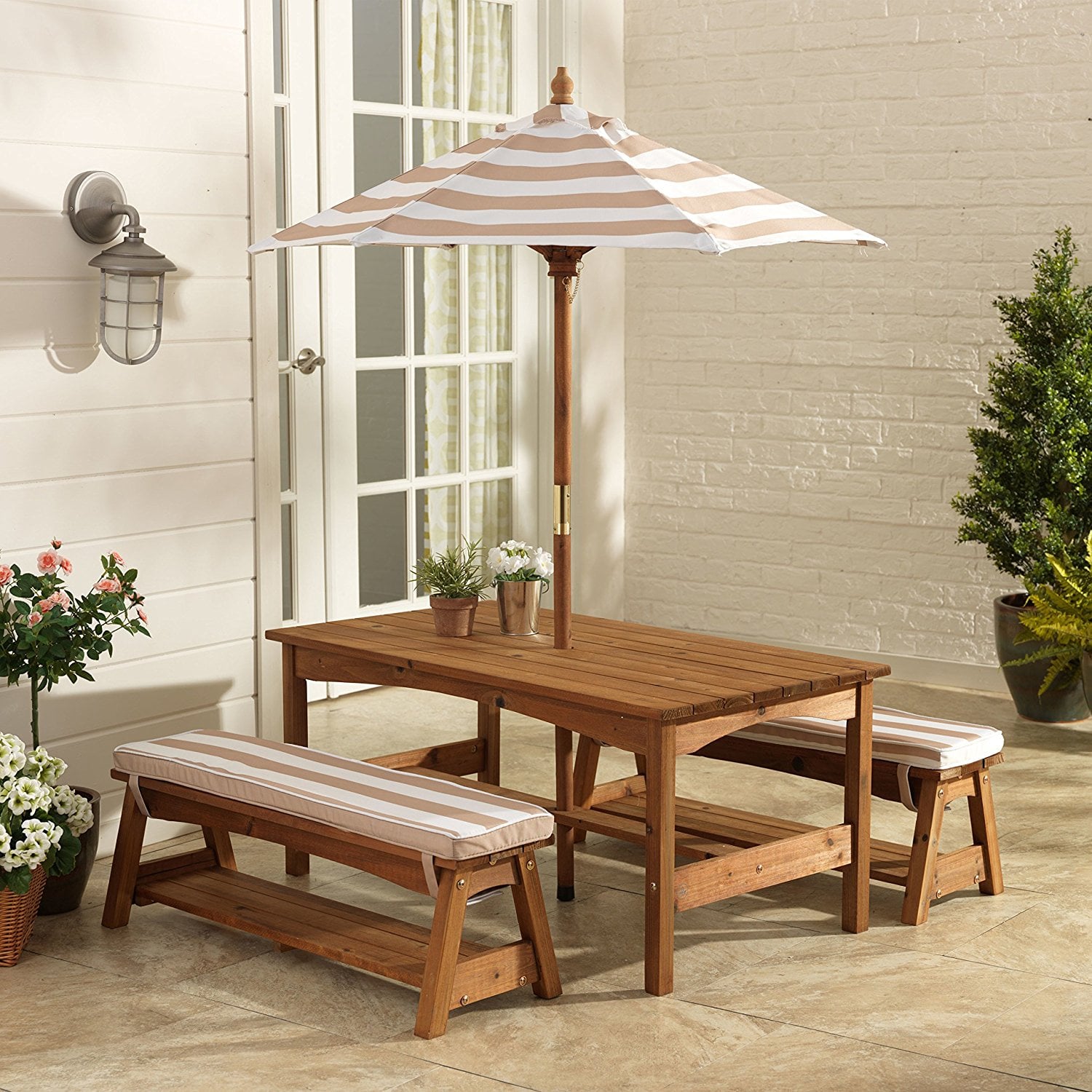 Kidkraft Outdoor Table And Bench Set Get The Bbq Ready These