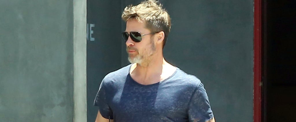 Brad Pitt Getting Coffee in LA July 2017