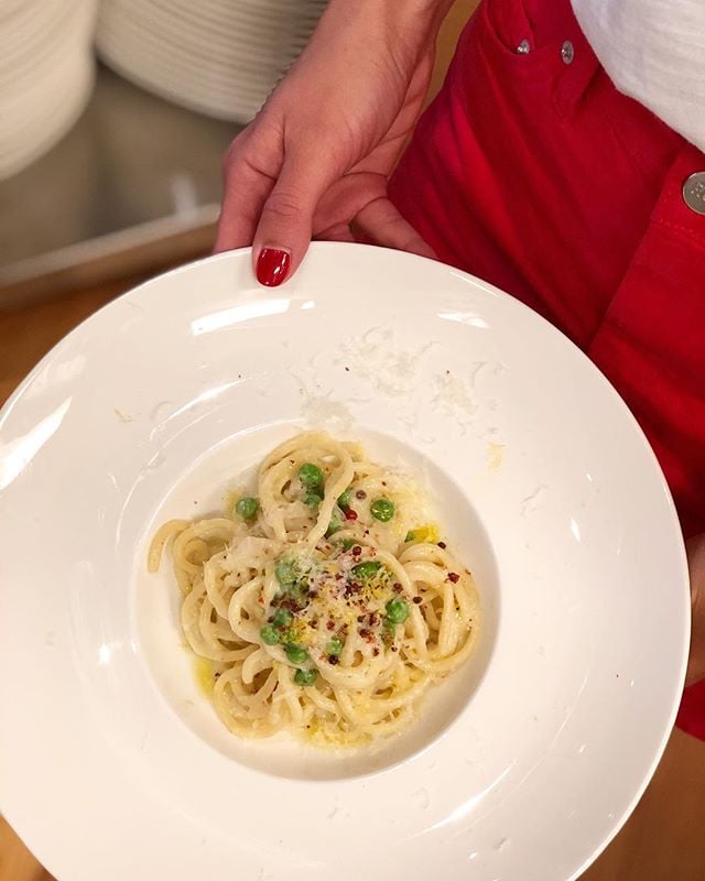 Lemon and Pea Alfredo Giada's Best Pasta Recipes POPSUGAR Food Photo 10