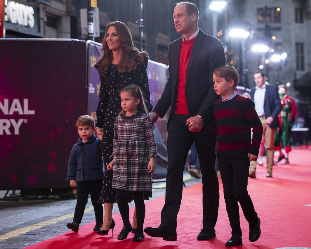 The Cambridge Family Attends Pantomime Performance in London