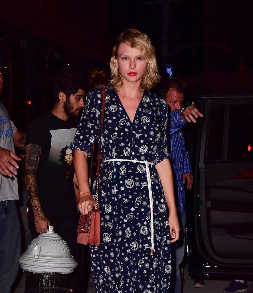Taylor Looked Good in the Printed Maxi!
