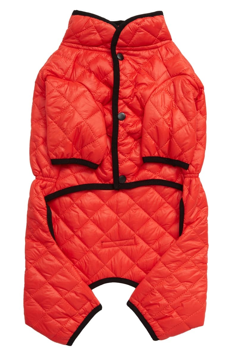 LoveThyBeast Quilted Puffer Dog Snow Suit