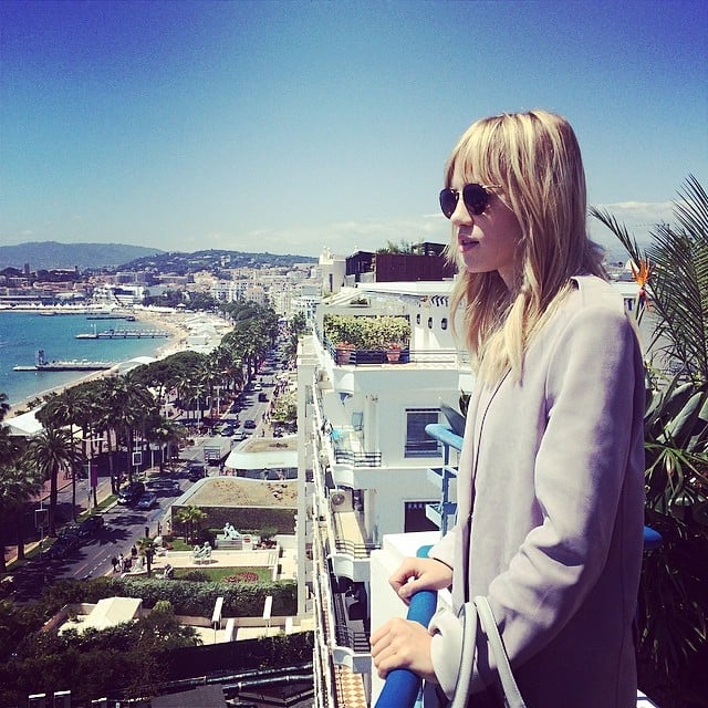 Suki Waterhouse checked out the Cannes view.
Source: Instagram user saraellaozbek