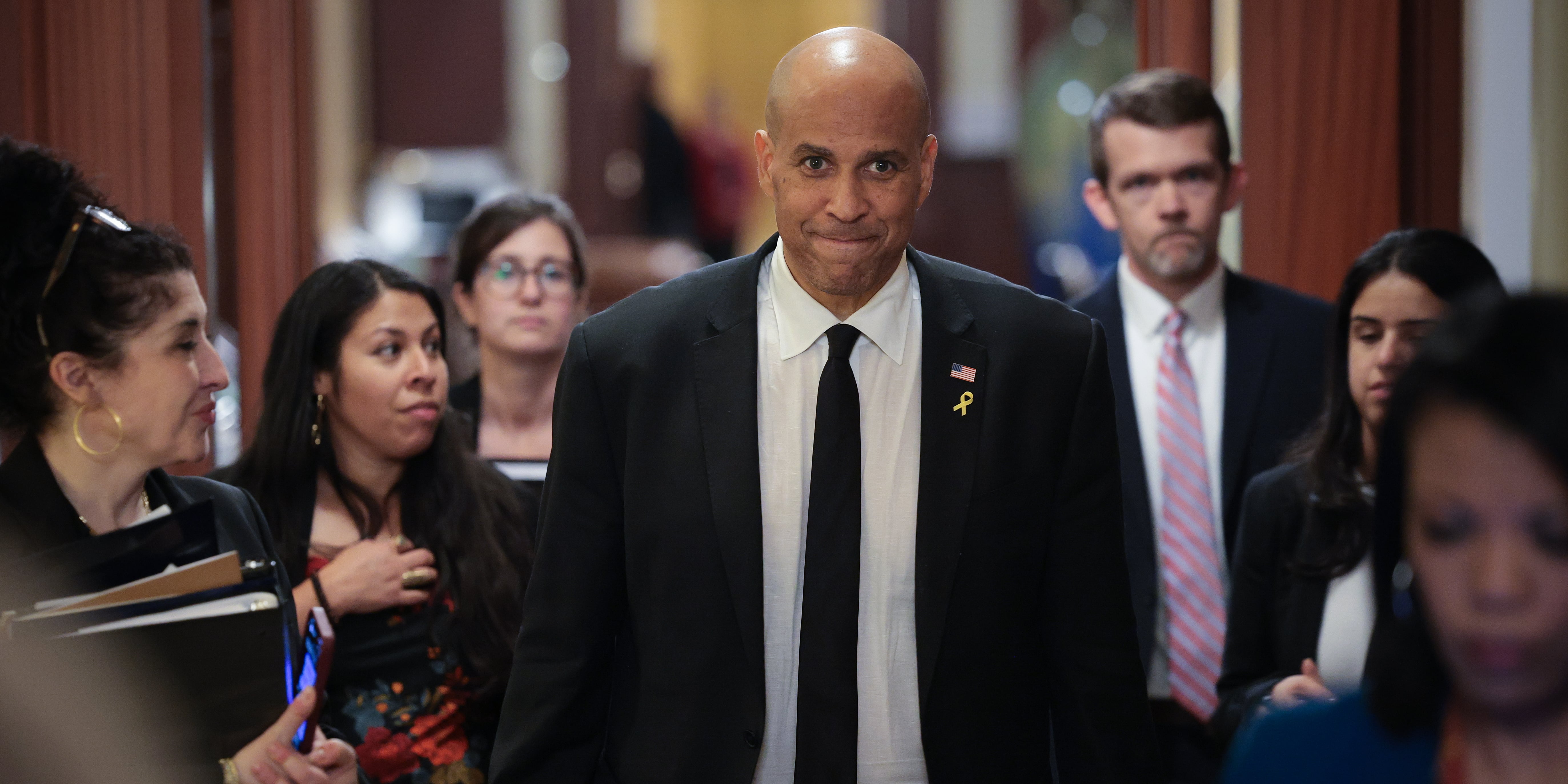 Sen. Cory Booker's Sneakers Lasted Through a 25-Hour Speech — Shop Here