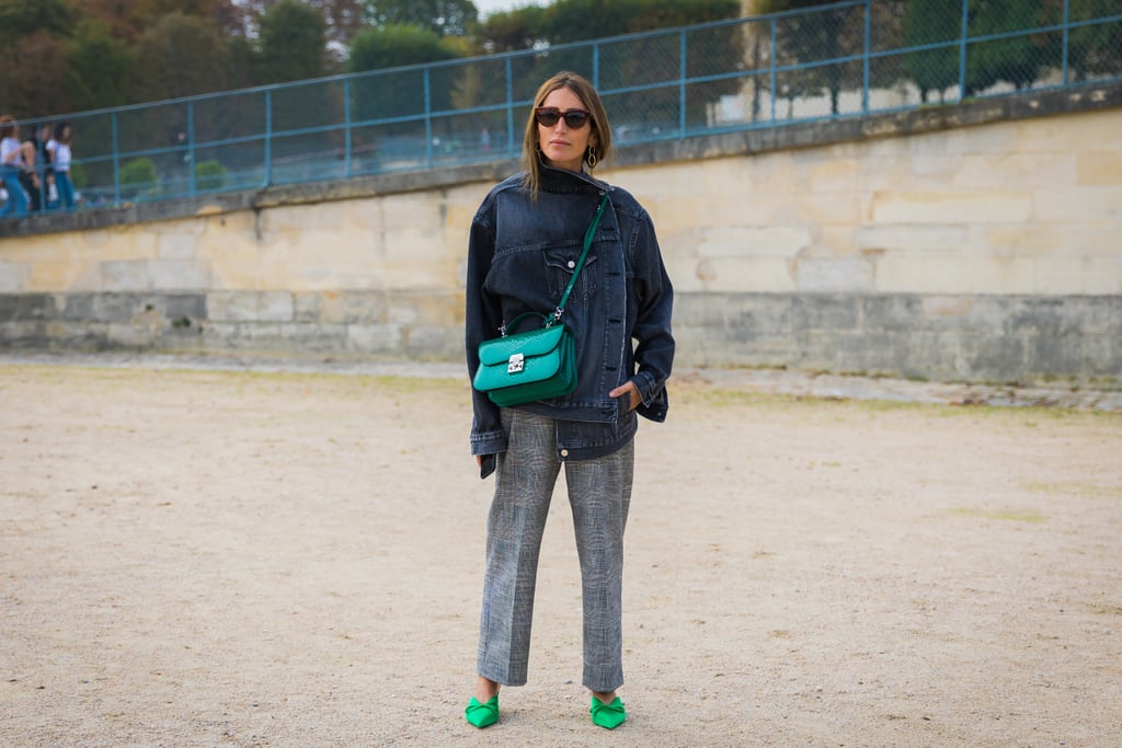 Style a Denim Jacket With a Pair of Cropped Trousers