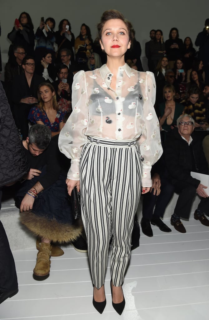 Maggie Gyllenhaal | Celebrities Front Row at New York Fashion Week Fall