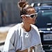 Jennifer Lopez's Extremely Cropped Sweatshirt | Photos