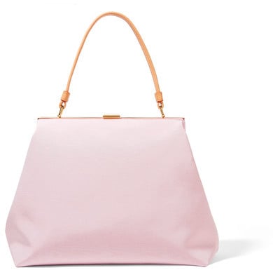 Yes, you can absolutely carry the pretty pink shade on this Mansur Gavriel Elegant Faille Tote ($695) for Fall. In fact, we highly recommend it.