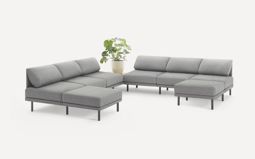 Burrow Range 8-Piece Open Sectional Double Lounger with Corner Table