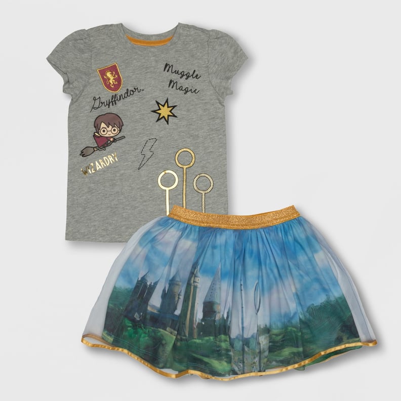 Toddler Harry Potter Keeper Patches Top and Bottom Set